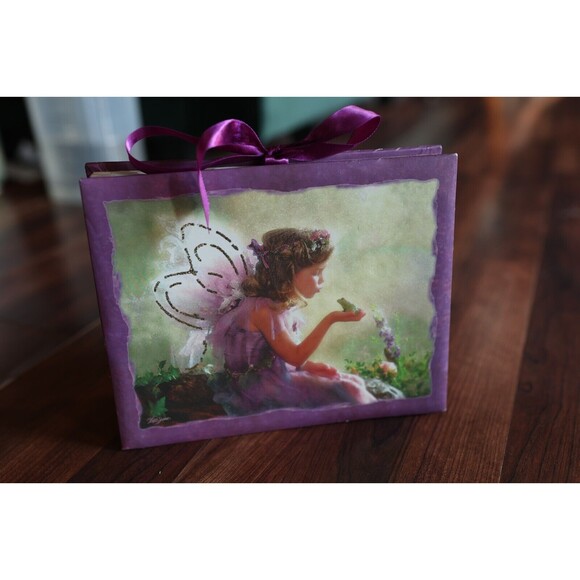 12 Pocket Lisa Jane Holiday Card Organizer With Ribbon Tie Fairycore Cottagecore - Picture 1 of 10